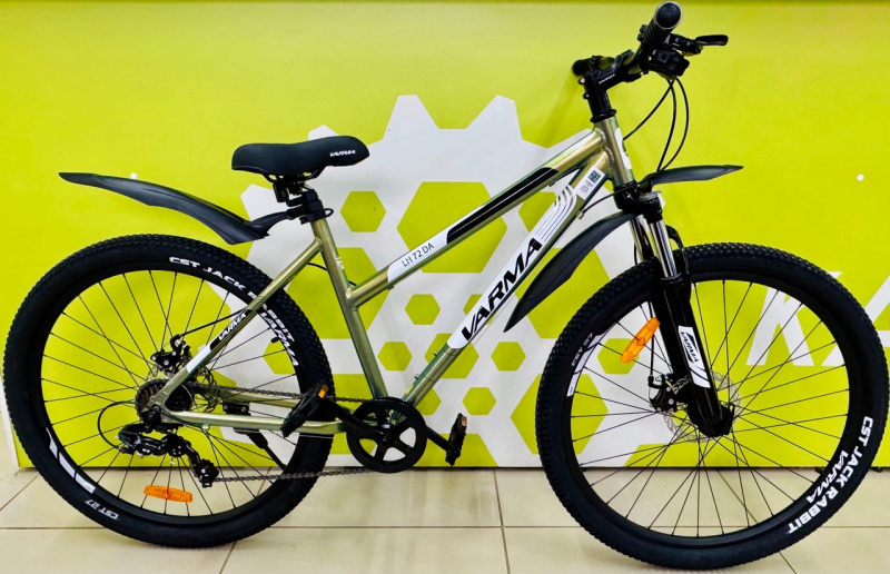 Велосипед 27,5" VARMA LADY H72 DА р.18 темно-серый 7ск ал. 2025 (врм)