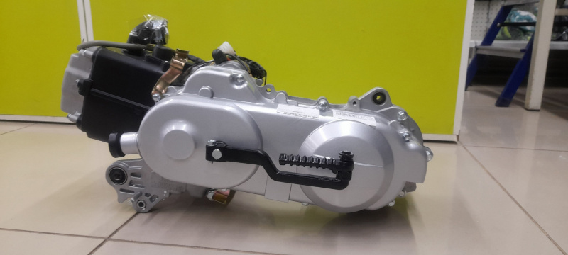 Двигатель скутер 4х такт. GY6-80 (короткий 10") 70 см3 (дл. ось на 2 амортизатора