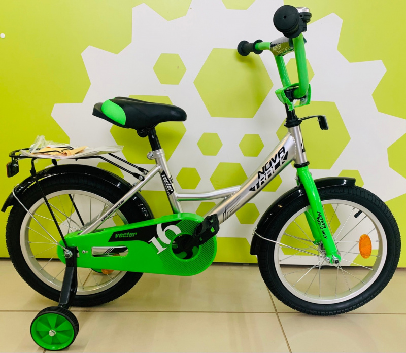 Велосипед 16" Novatrack VECTOR серебристый 163VECTOR.SL20