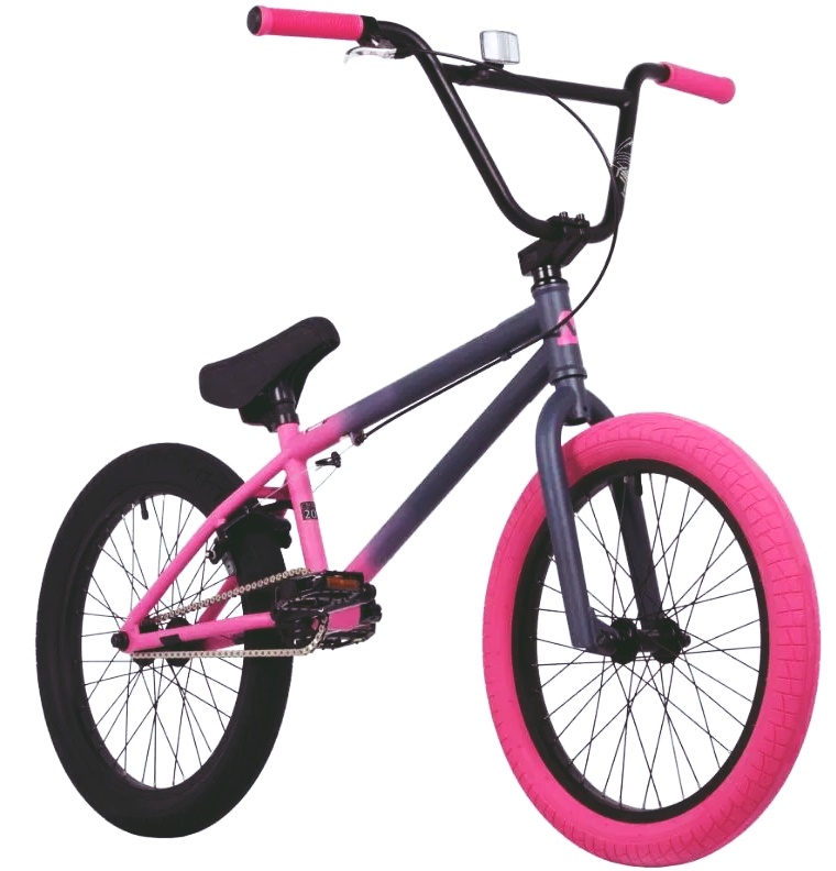 Велосипед NOVATRACK 20" BMX JUPITER серо-розовый, сталь , рама 20", U-BRAKE