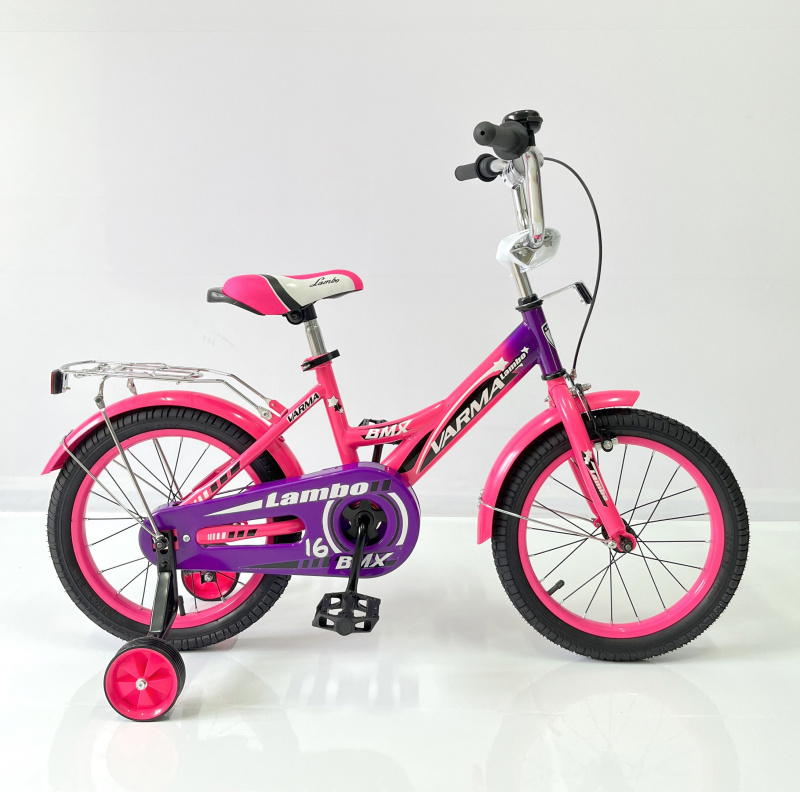 Велосипед 16" LAMBO розовый передний тормоз