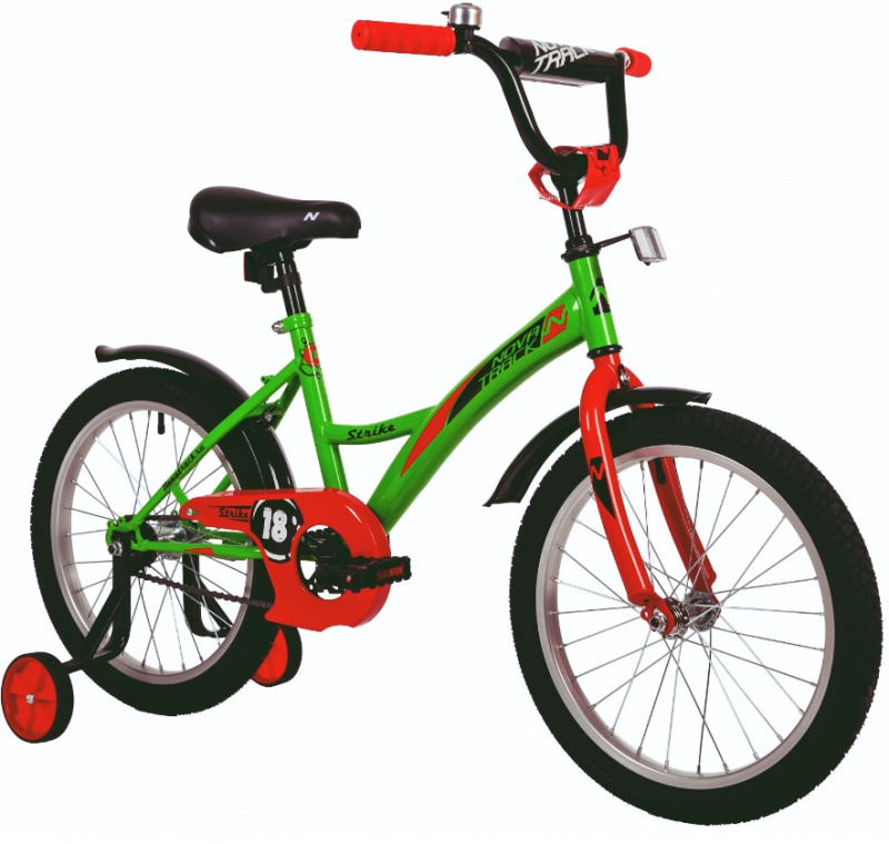 Велосипед 18" Novatrack STRIKE зеленый 183STRIKE.GN22