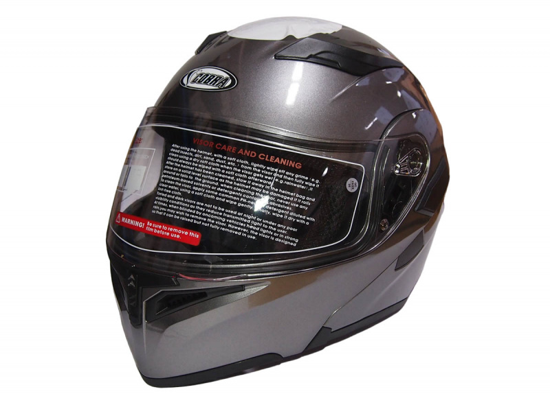 Шлем модуляр COBRA JK901, оранж. с черн,сер,сер с бел.и фиолет,черн.матов,черн.с зел,р.XL