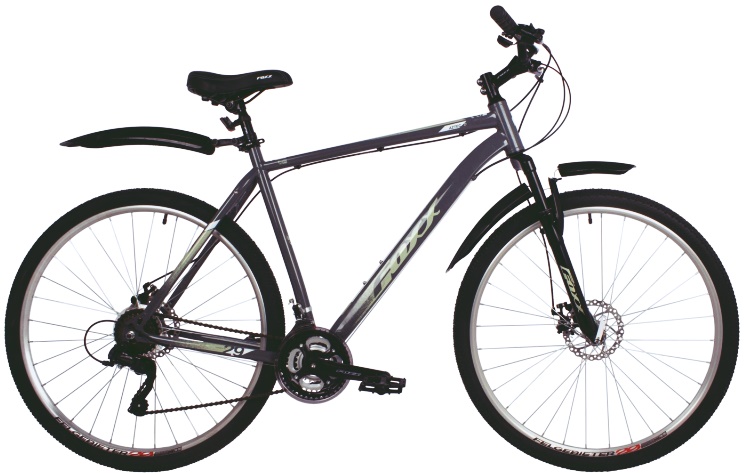 Велосипед 29" FOXX AZTEC D серый, сталь, р.18