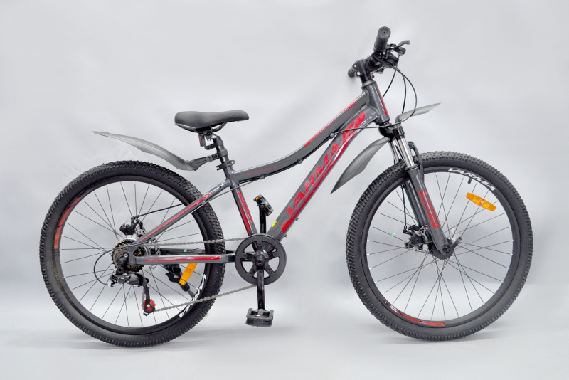 Велосипед 24" VARMA CONRAD H43DA 24" р.12,5 серо-красный 7 ск. ал 2025