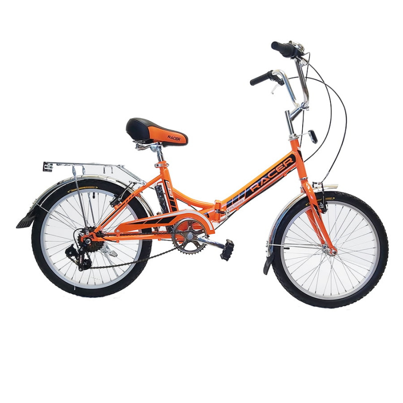 Велосипед 20" складной RACER 20-6-30 оранжевый
