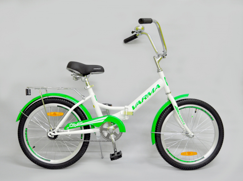 Велосипед 20" VARMA CITY 20" 1ск р.14 бело-зеленый