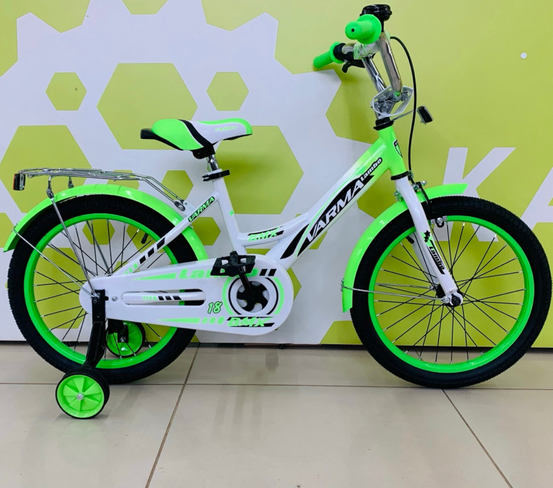 Велосипед 18" Lambo бело-зеленый