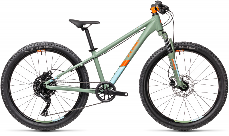 Велоcипед 24" CUBE 2021 ACID 240 Disc green-orange