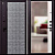 DORSTON Dark ГГ, Муар черн ср ВС-6/ФЗ-7 (Черный кварц/Белый матовый)2050х960L